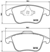 Remblokkenset, schijfrem BREMBO XTRA LINE P44020X