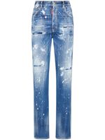 DSQUARED2 jean à ornements en cristal - Bleu