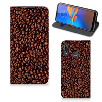 Motorola Moto E6 Plus Flip Style Cover Koffiebonen