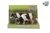 Kids Globe Farming Koe staand 1:32 (2x) zwart