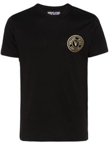 Versace Jeans Couture t-shirt en coton à logo imprimé - Noir