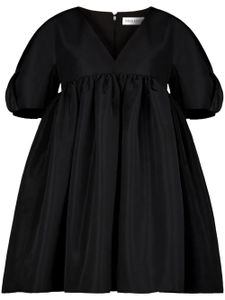 Nina Ricci robe en v à design plissé - Noir