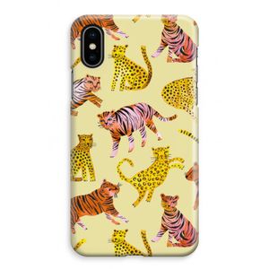 Cute Tigers and Leopards: iPhone XS Max Volledig Geprint Hoesje