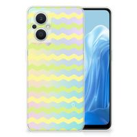 OPPO Reno8 Lite TPU bumper Waves Yellow - thumbnail