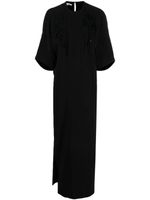 Stella McCartney robe longue à broderies anglaises - Noir