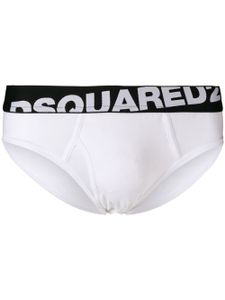 DSQUARED2 slip à bande logo - Blanc