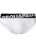 DSQUARED2 slip à bande logo - Blanc