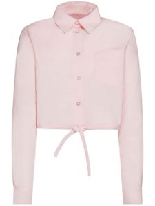 Marni chemise crop à col boutonné - Rose