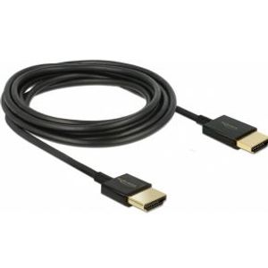 DeLOCK 85117 HDMI kabel 0,25 m HDMI Type A (Standaard) Zwart