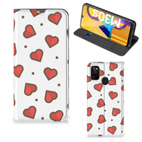 Samsung Galaxy M30s | M21 Hoesje met Magneet Hearts