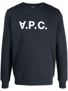 A.P.C. sweat à logo VPC imprimé - Bleu