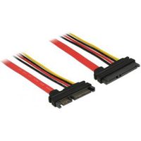 Delock 83802 Verlengkabel SATA 6 Gb/s 22-polige stekker > SATA 22-polige bus (5 V + 12 V) 10cm - thumbnail