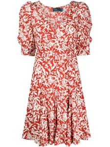 Polo Ralph Lauren robe plissée à fleurs - Rouge