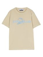 Stone Island Junior t-shirt en coton à logo imprimé - Tons neutres - thumbnail