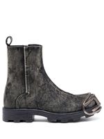 Diesel bottines D-Hammer en jean - Noir