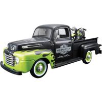 Maisto Ford Pick Up F1 ´48 und Modellmotorrad FL Panhead Harley Davidson 1:24 Auto