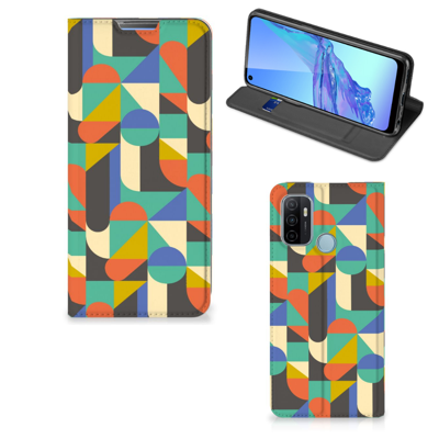 OPPO A53 | A53s Hoesje met Magneet Funky Retro OPPO A53 | A53s Hoesje met Magneet Funky Retro