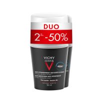 Vichy Homme Deo Gev Huid 48u Roller Duo 2x50ml