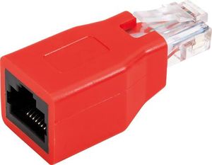 Schwaiger RJ45 Netwerk Adapter CAT 6 [1x RJ45-bus - 1x RJ45-stekker] Rood