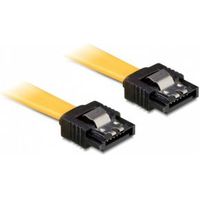 DeLOCK 0.7m SATA M/M SATA-kabel 0,7 m Geel - thumbnail