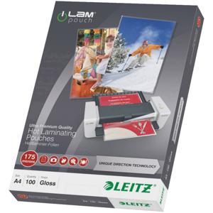 Leitz Lamineerfolie DIN A4 175 micron glanzend 100 stuk(s)