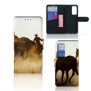 Huawei P40 Telefoonhoesje met Pasjes Design Cowboy