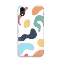 Memphis Shapes Blue: iPhone XR Volledig Geprint Hoesje - thumbnail