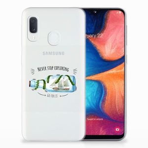 Samsung Galaxy A20e Telefoonhoesje met Naam Boho Bottle