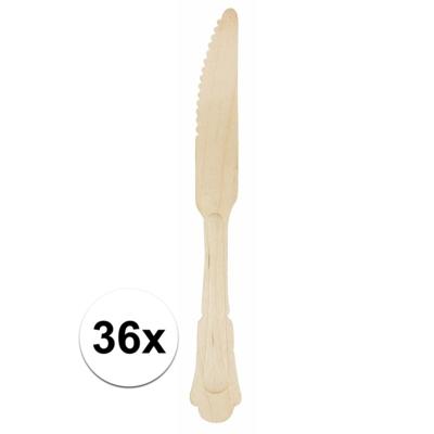 Houten messen set klassiek 36 stuks - Houten messen set klassiek 36 stuks -