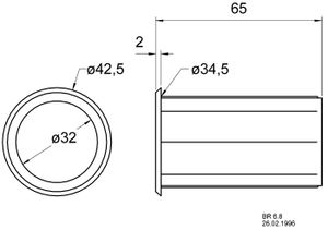 Visaton 5212 Bassreflexbuis 65 mm