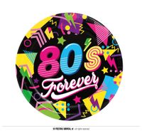 80&apos;s Forever Disco borden (6st)