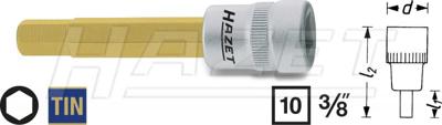 Hazet HAZET 8801-11 Inbus Dopsleutel-bitinzet 11 mm 3/8 (10 mm)