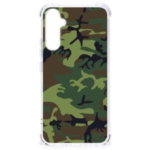 Samsung Galaxy A34 Doorzichtige Silicone Hoesje Army Dark