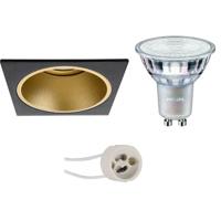 Philips - Led Spot Set - Master 927 36d Vle - Pragmi Minko Pro - Gu10 Fitting - Dimtone Dimbaar - Inbouw Vierkant - Mat