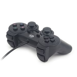 Gembird JPD-UDV-01 game controller Zwart USB 2.0 Gamepad Analoog/digitaal PC