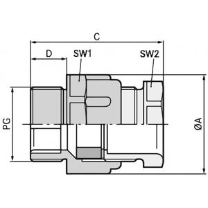 LAPP 52005720 Wartel PG48 Polystereen (EPS) Grijs-wit (RAL 7035) 5 stuk(s)