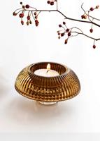 Kandelaars Yolo - Glas - Cognac