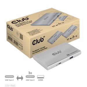 CLUB3D csv-1580 Docking Thunderbolt 4 Zilver