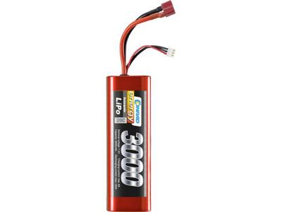 Conrad energy LiPo accupack 7.4 V 3000 mAh Aantal cellen: 2 20 C Stick hardcase T-bussen Conrad energy LiPo accupack 7.4 V 3000 mAh Aantal cellen: 2 20 C Stick hardcase T-bussen