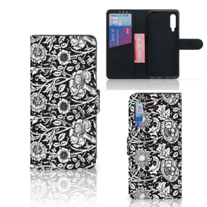 Xiaomi Mi 9 Hoesje Black Flowers