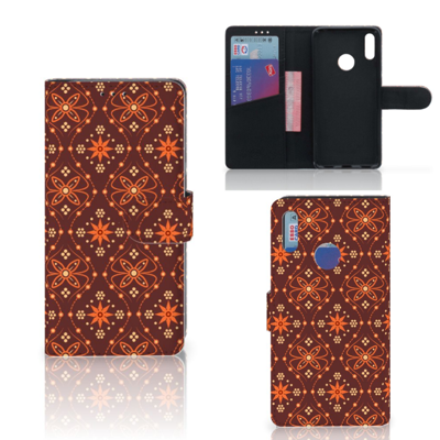 Huawei Y7 Pro | Y7 Prime (2019) Telefoon Hoesje Batik Brown Huawei Y7 Pro | Y7 Prime (2019) Telefoon Hoesje Batik Brown