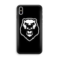 Angry Bear (black): iPhone X Tough Case