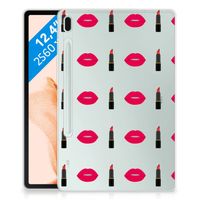 Samsung Galaxy Tab S7FE Hippe Hoes Lipstick Kiss