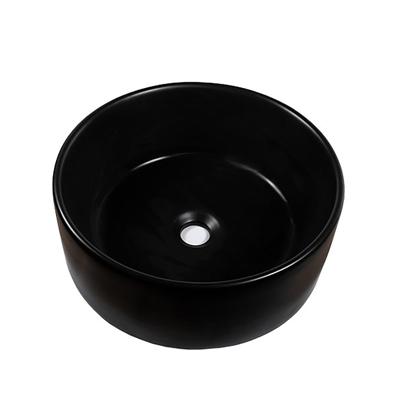 Waskom Opbouw Rond 40x40x15cm Mat Zwart Waskom Opbouw Rond 40x40x15cm Mat Zwart