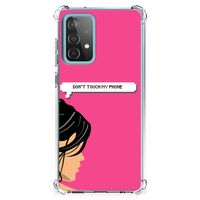 Samsung Galaxy A52 4G/5G Anti Shock Case Woman Don't Touch My Phone - thumbnail