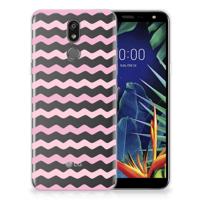 LG K40 TPU bumper Waves Roze