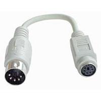 Lindy PS/2 - AT Port Adapter Cable PS/2-kabel 0,15 m 6-p Mini-DIN 5-p Mini-DIN Grijs - thumbnail