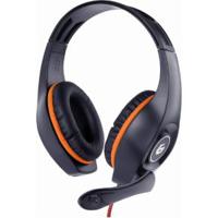 Gembird GHS-05-O hoofdtelefoon/headset Hoofdband 3,5mm-connector Zwart, Oranje - thumbnail