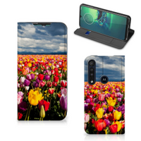 Motorola G8 Plus Smart Cover Tulpen - thumbnail