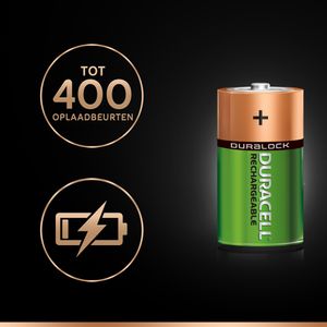 Duracell PreCharged Oplaadbare D batterij (mono) NiMH 3000 mAh 1.2 V 2 stuk(s)